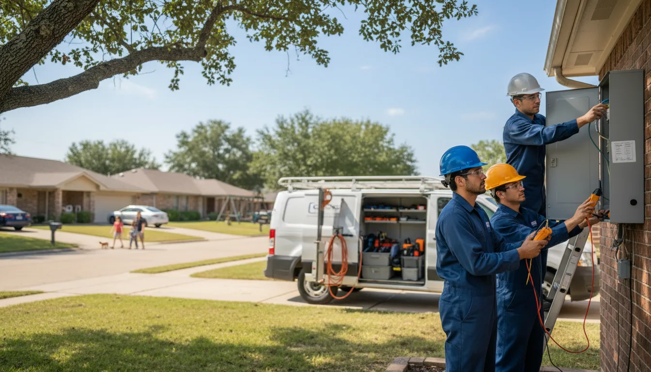 Certified electrician providing emergency electrical services in Fosters, AL